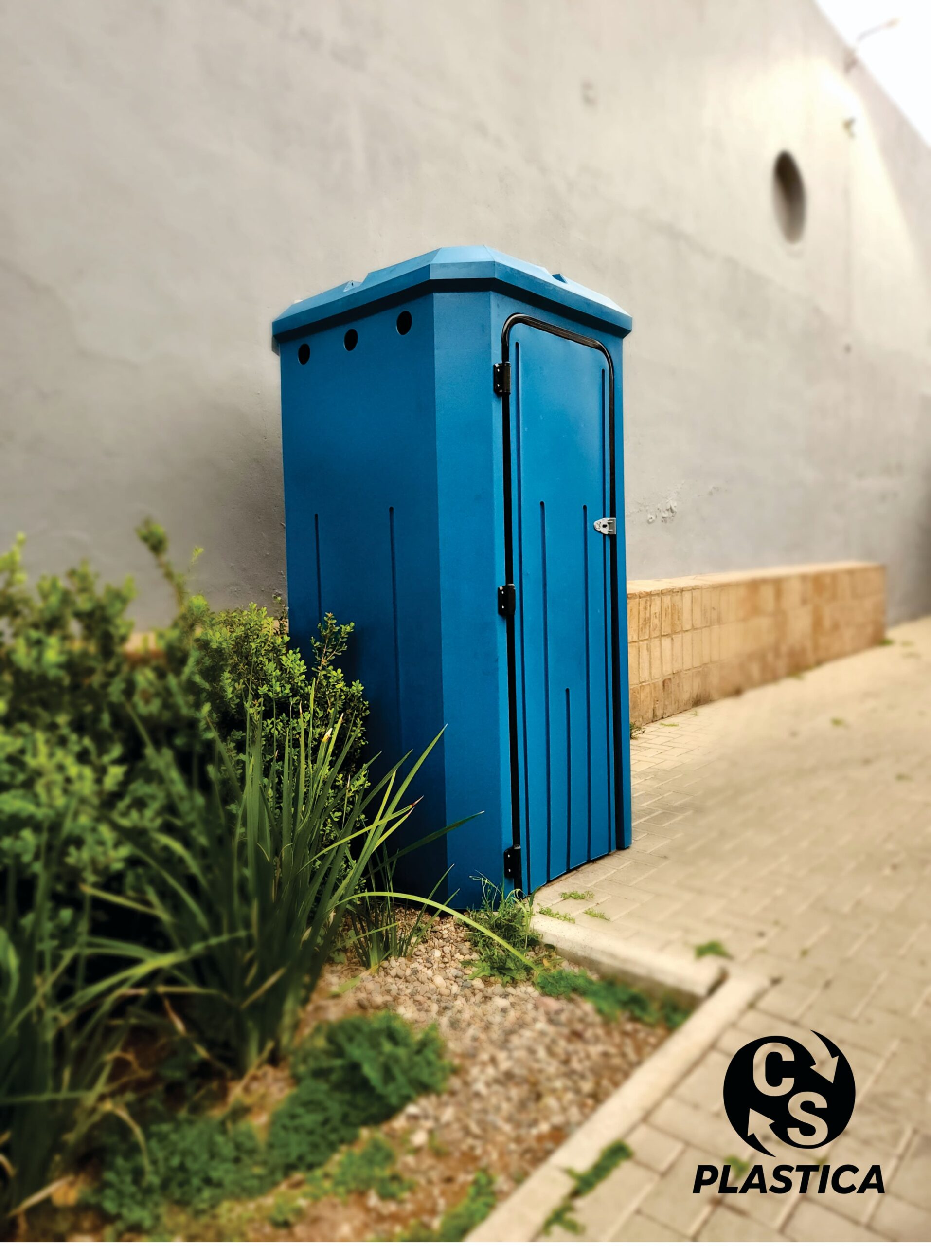 Baño químico portátil de obra